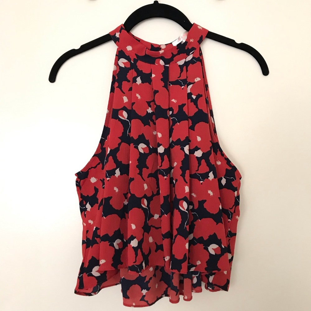 Cropped Floral Tank